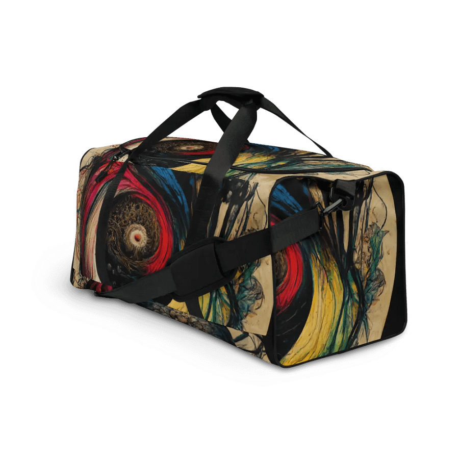 Vibrant Yin-Yang Swirl All-Over Duffle Bag product image (3)