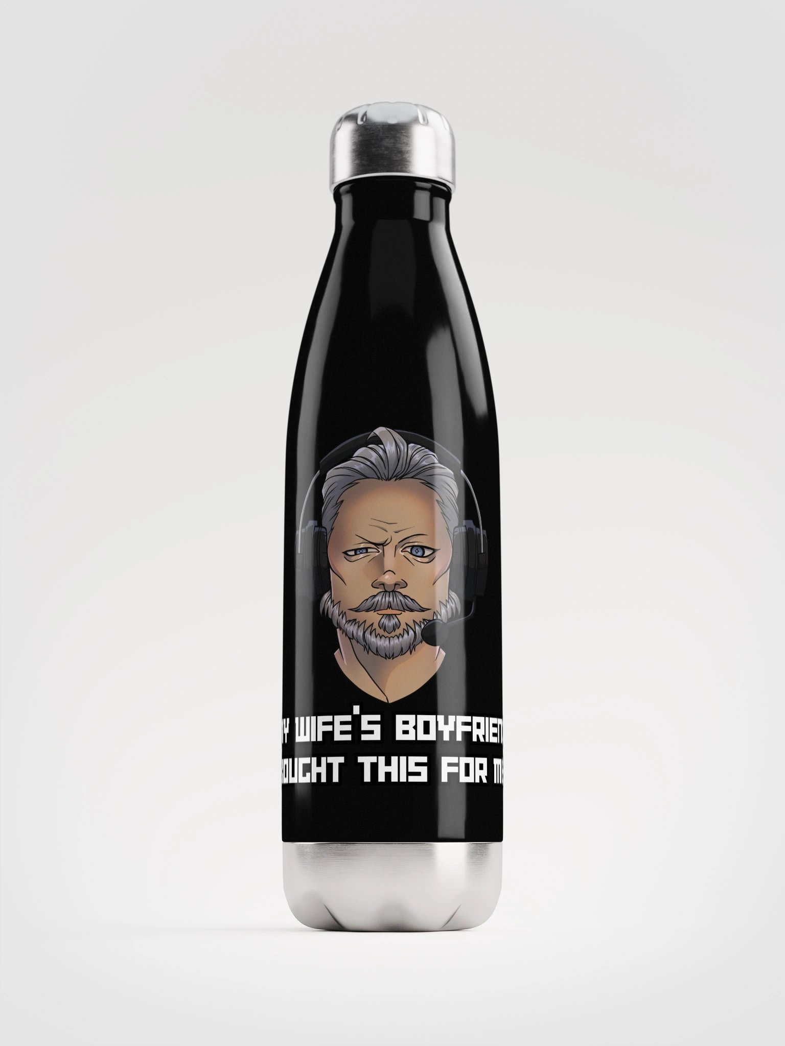Renfail My Wife's Boyfriend Stainless Steel Water Bottle product image (1)