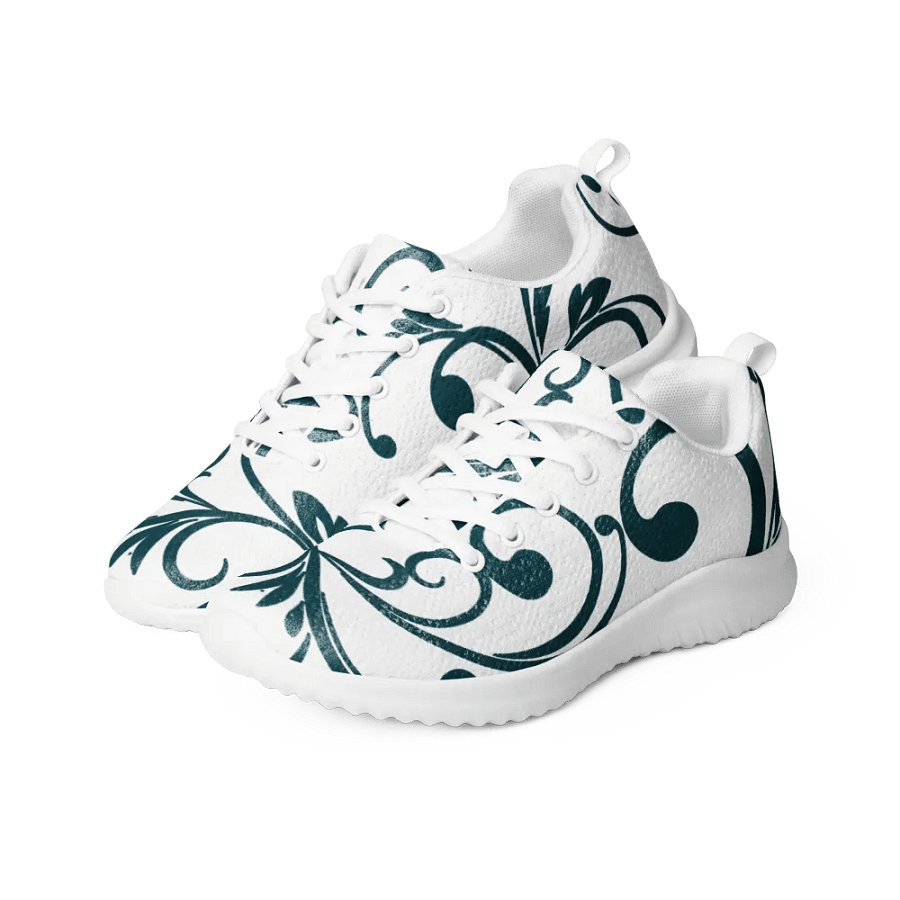 Teal Twirls Women's Athletic Sneakers product image (8)