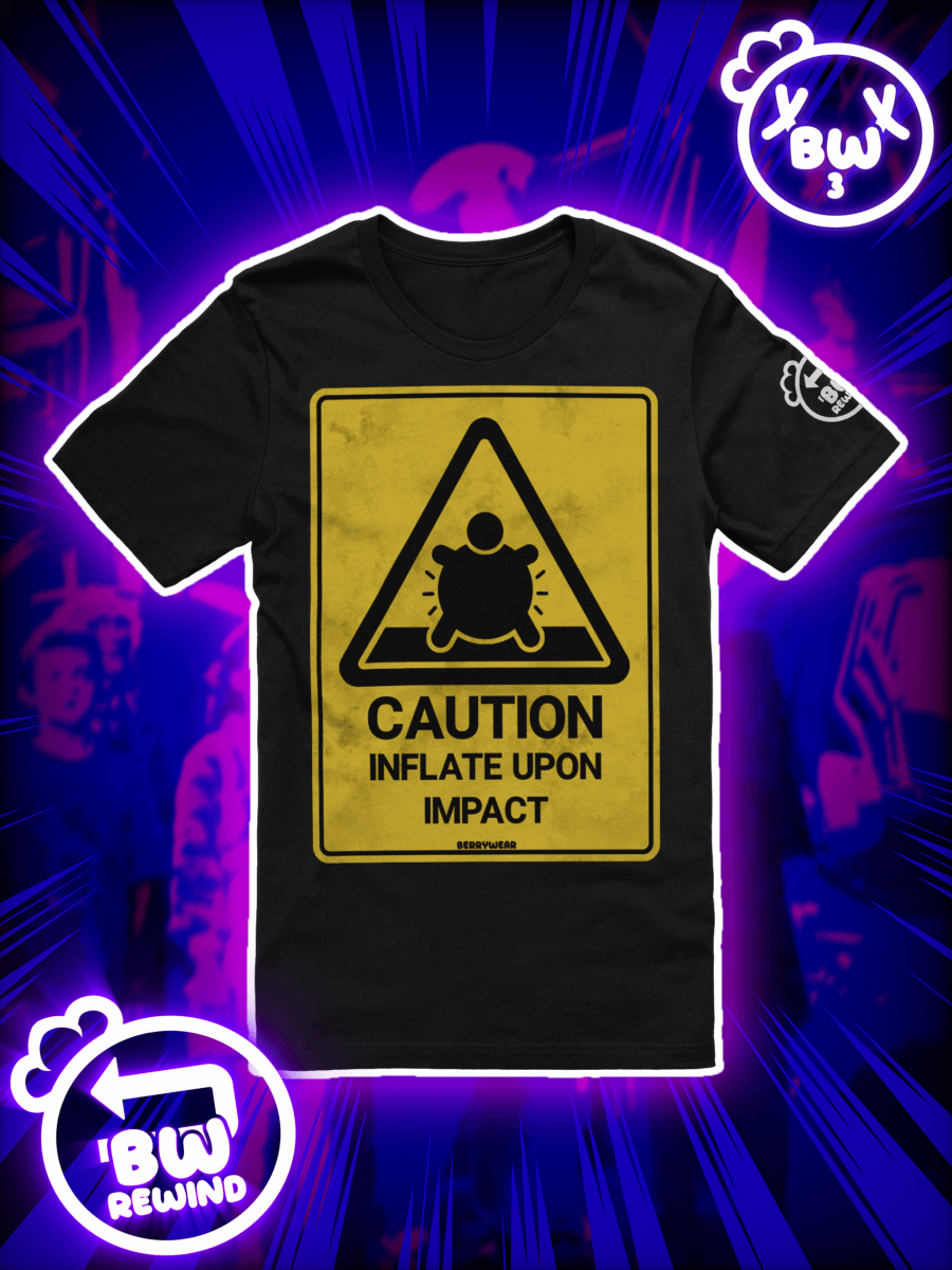 Inflate Caution Sign - T-Shirt product image (2)