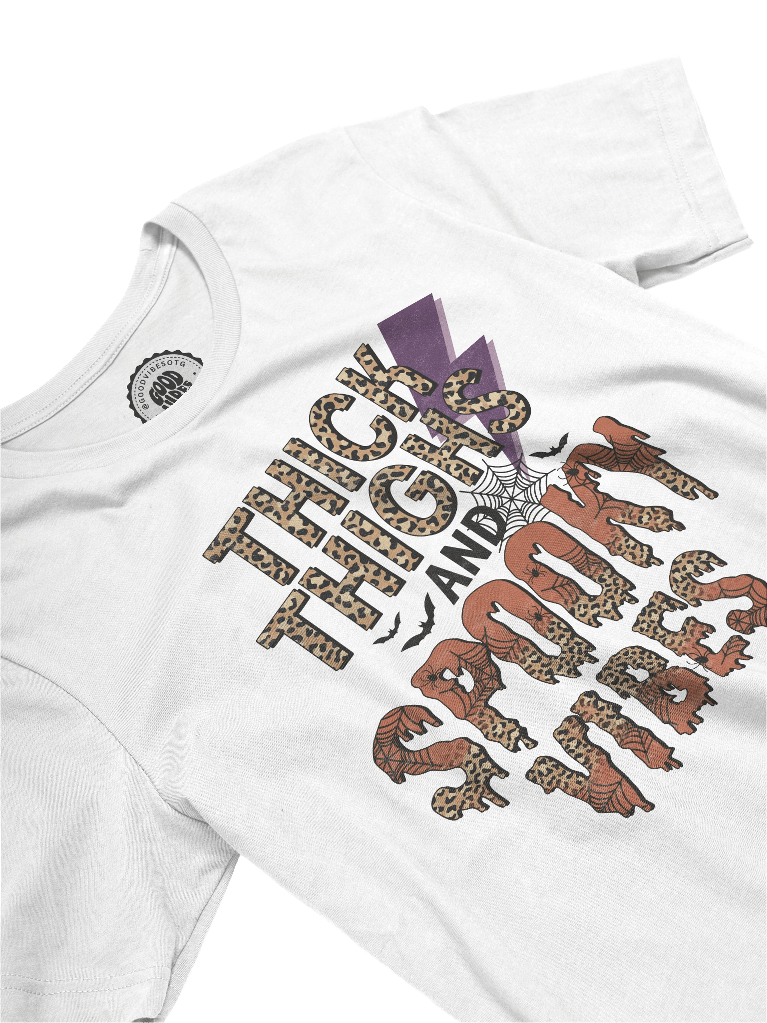 Thick Thighs & Spooky Vibes Shirt product image (2)