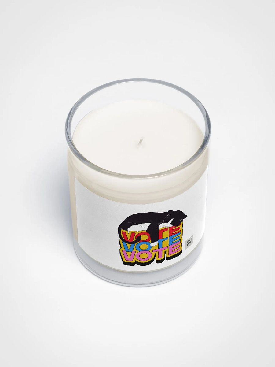 Slumbering Cat Vote Soy Wax Candle product image (3)