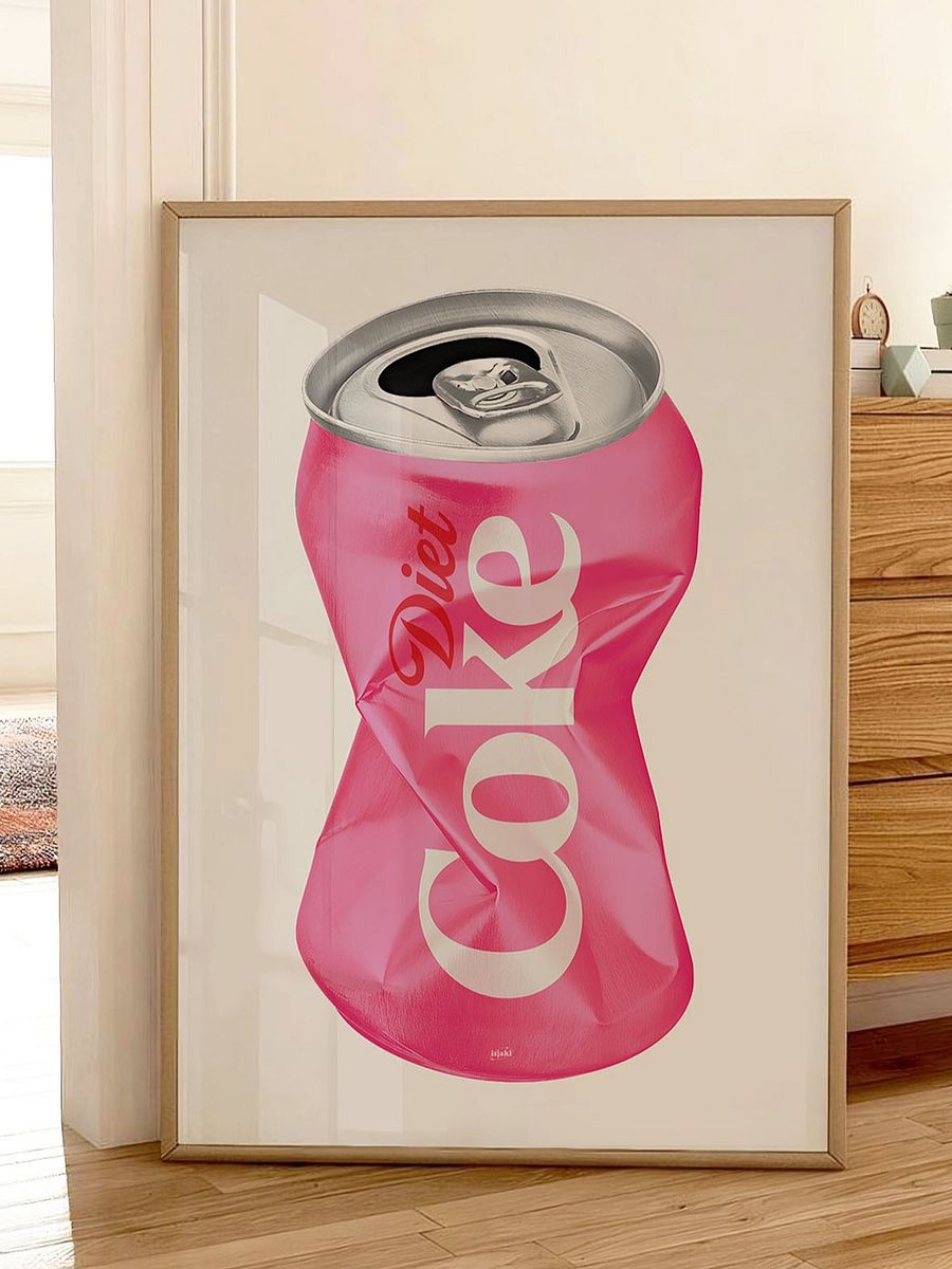 Pink Diet Coke Crushed Can Print product image (4)