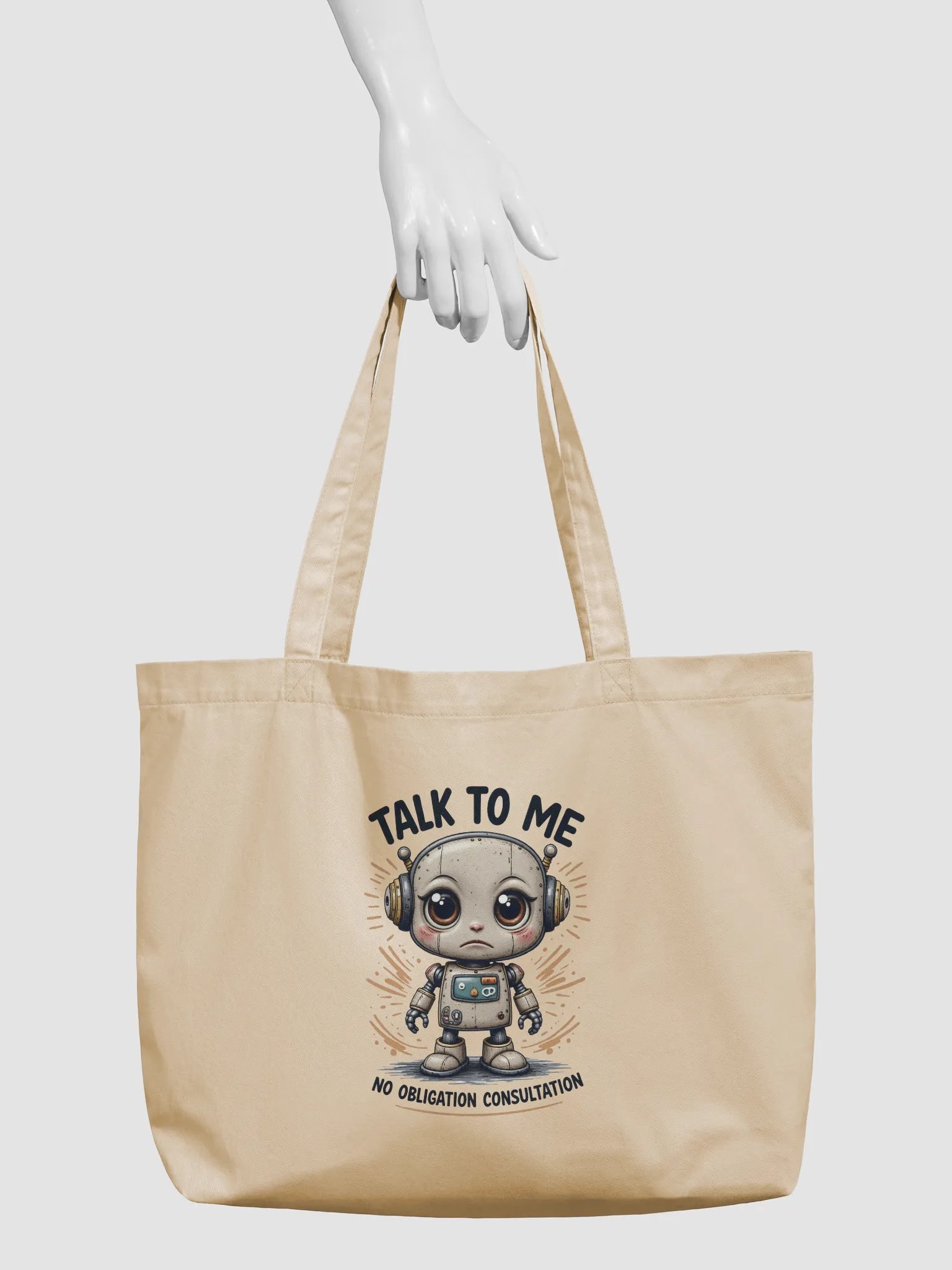 Sad Lonely Robot Consultation Tote product image (3)