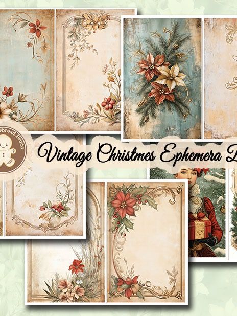 Vintage Christmas Ephemera Booklet - Digital Download product image (5)