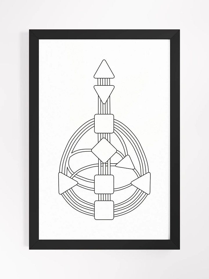 Color Your Human Design Chart Framed Print product image (1)