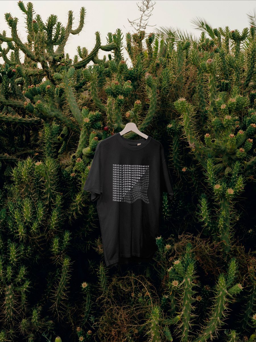 Trick Economics Tee (White on Black) product image (1)