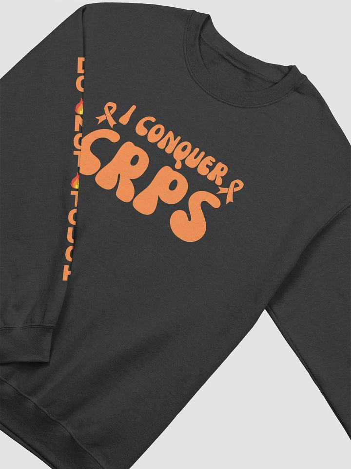 Bold 'I Conquer CRPS' Do Not Touch RIGHT Arm Crewneck Sweatshirt (Unisex) product image (14)