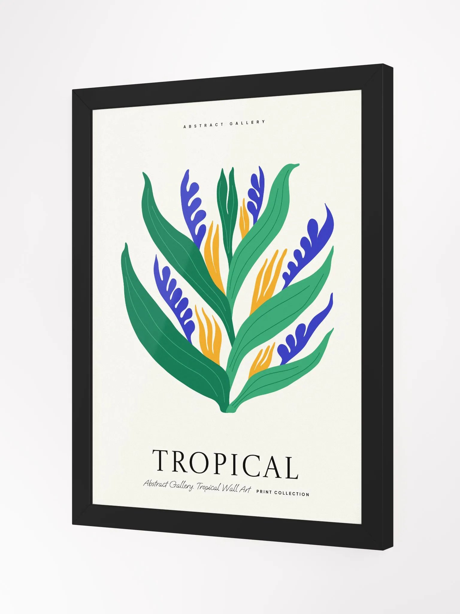 Tropical Leaf Dance - Framed Poster product image (2)
