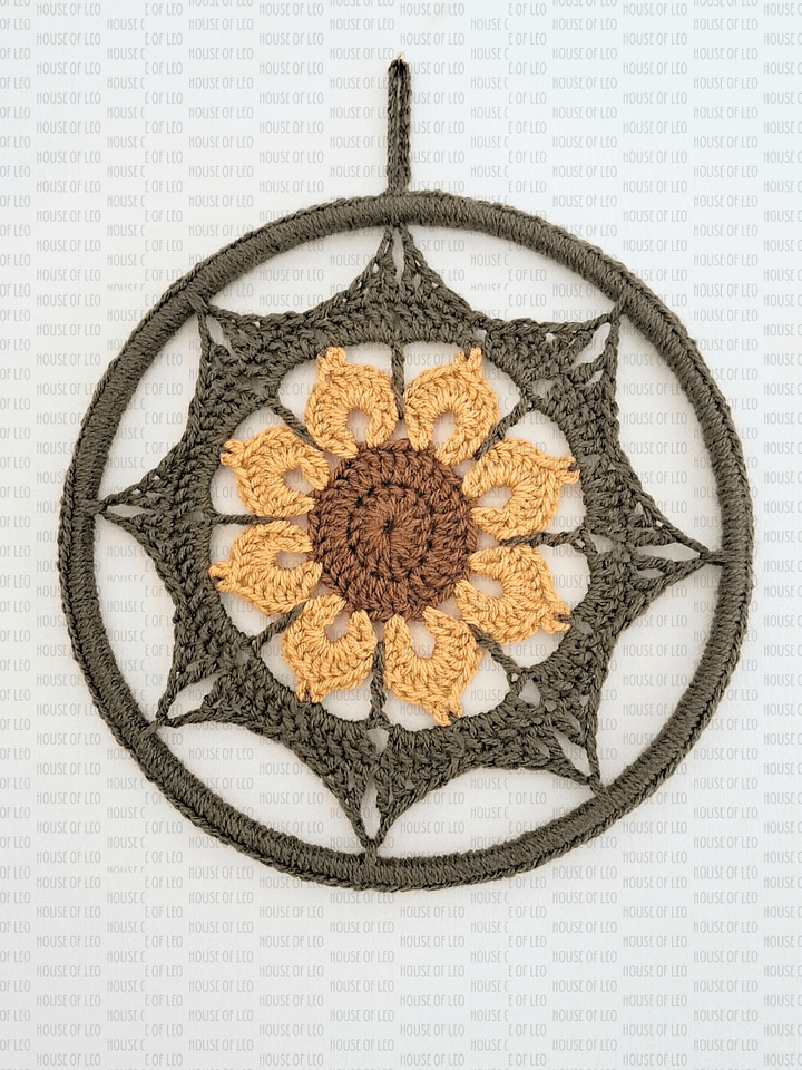 Sunflower Wall Decor Crochet Pattern product image (1)