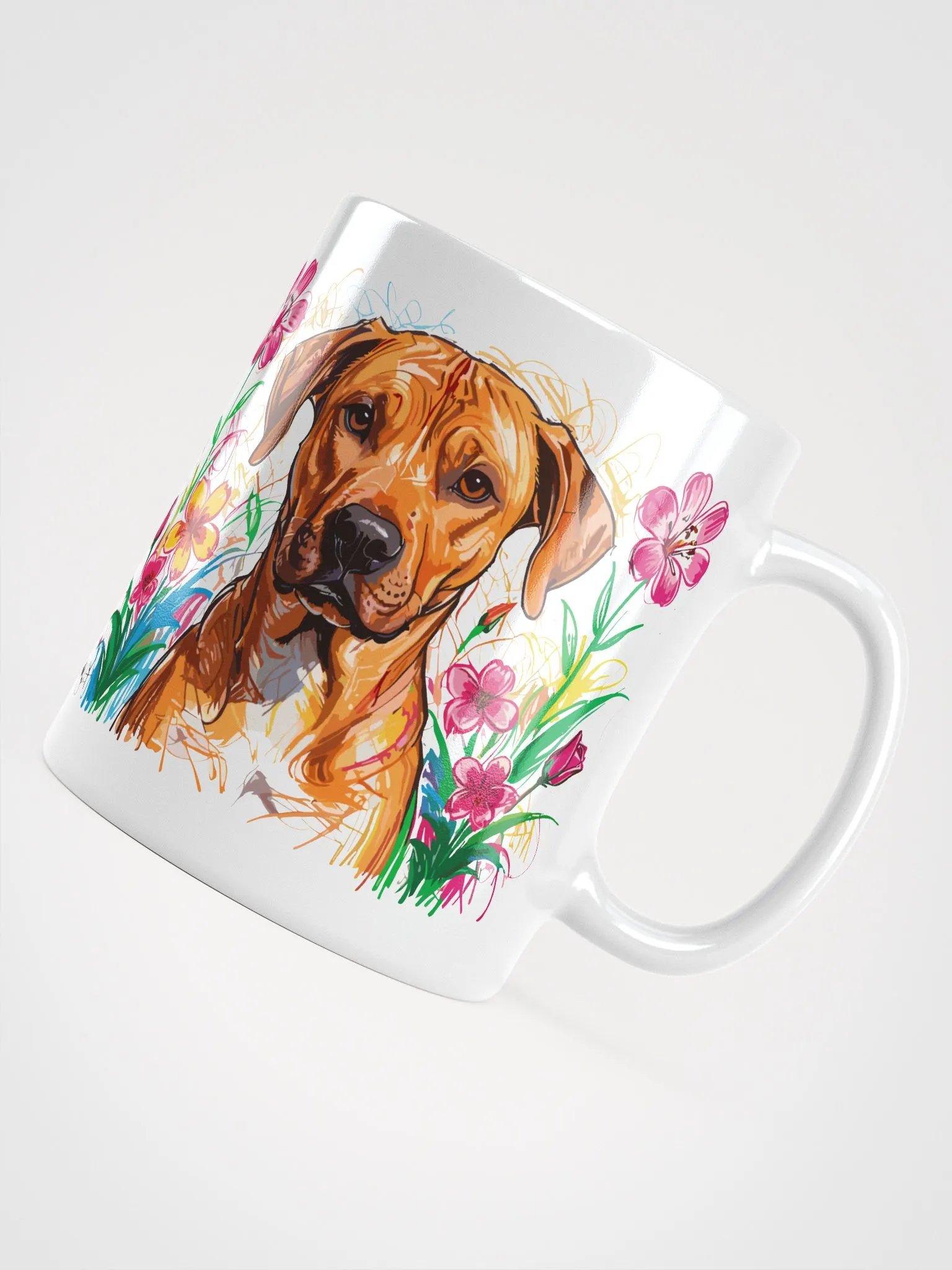 Scribbles Rhodesian Ridgeback 3 , Mug product image (7)