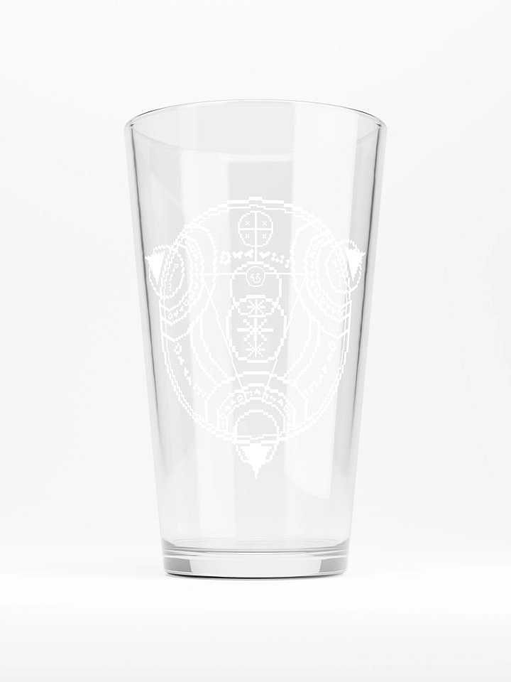 Vertigo Radio Live Logo Only Pint Glass: Pixel Edition product image (1)