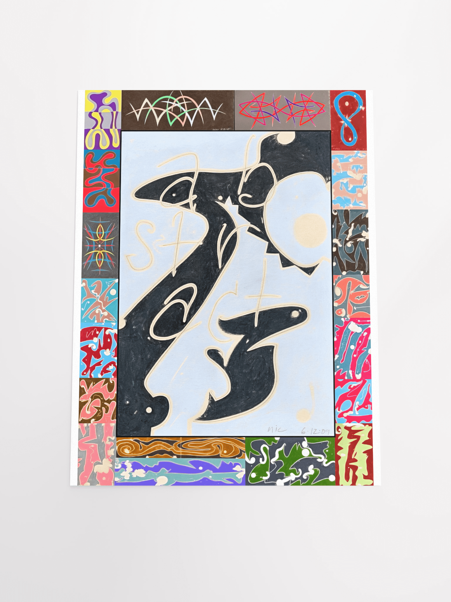 Abstract poster 2009 print product image (5)
