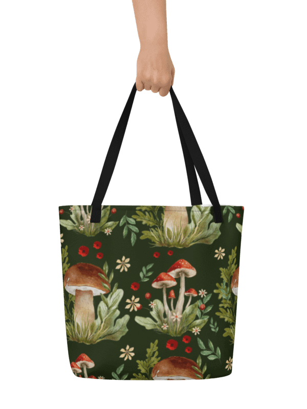 Mushroom Delight Tote Bag w/ Inside Pocket product image (4)