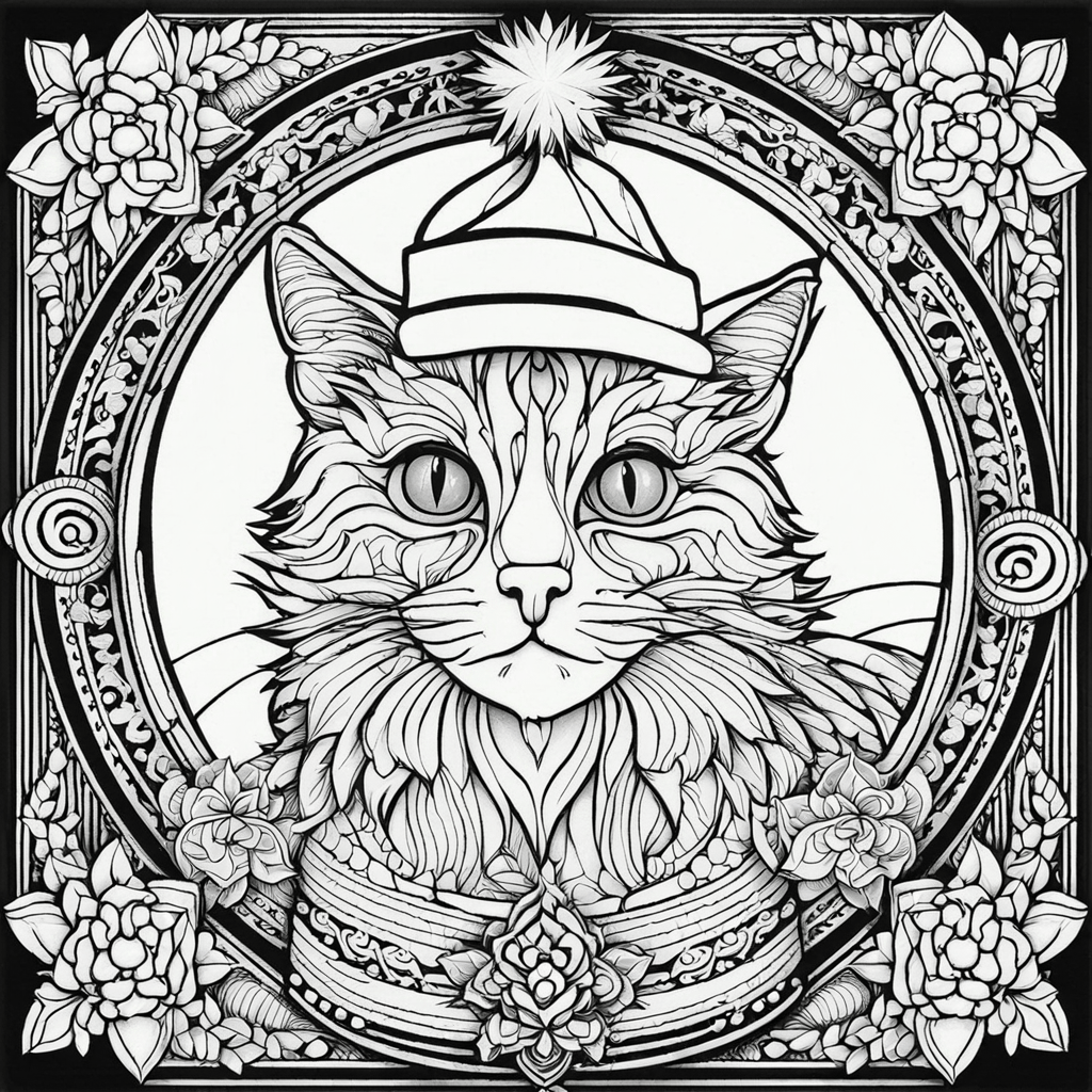 CHRISTMAS CATS - Colouring for Cat Lovers - BOOK TWO product image (4)