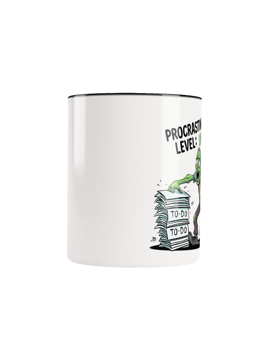 Halloween Procrastination Level: Undead Zombie Mug – Funny To-Do List Graphic Mug for Chronic Procrastinators product image (6)