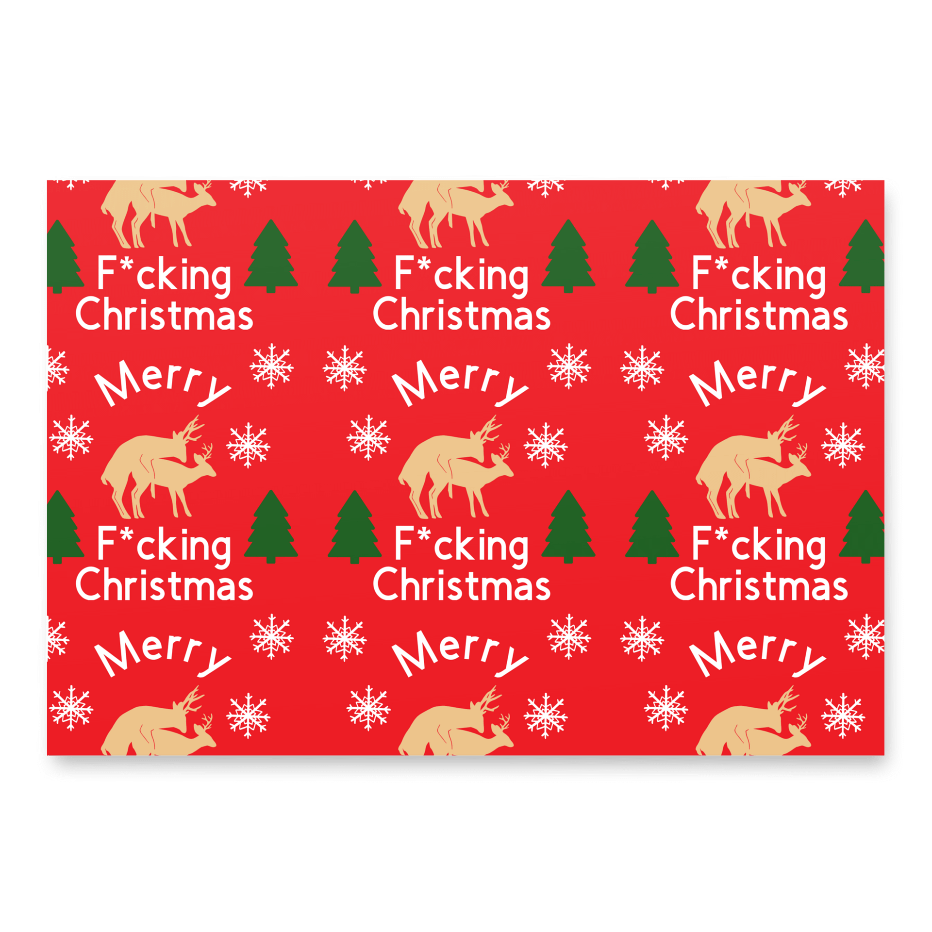 Aggressive Holiday Wrapping Paper product image (1)
