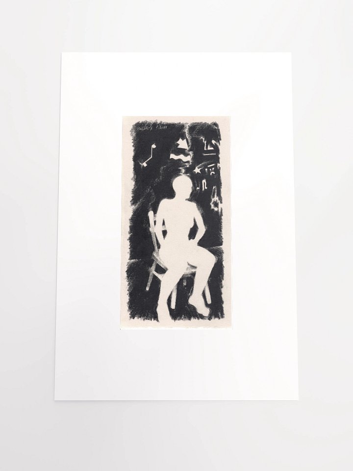 Seated Woman in Black 01.03.89 print product image (1)
