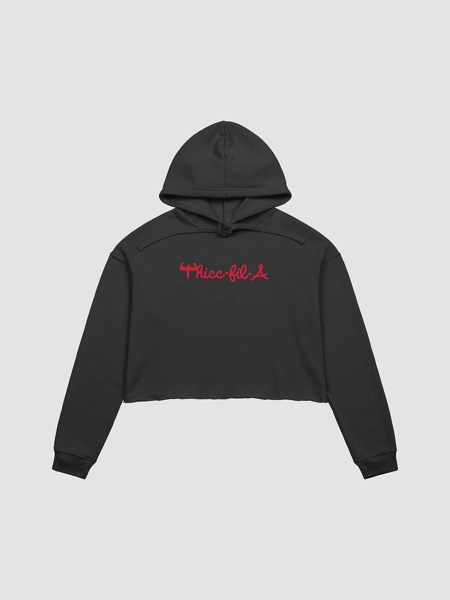 Thicc-fil-A Crop Top Hoodie product image (1)