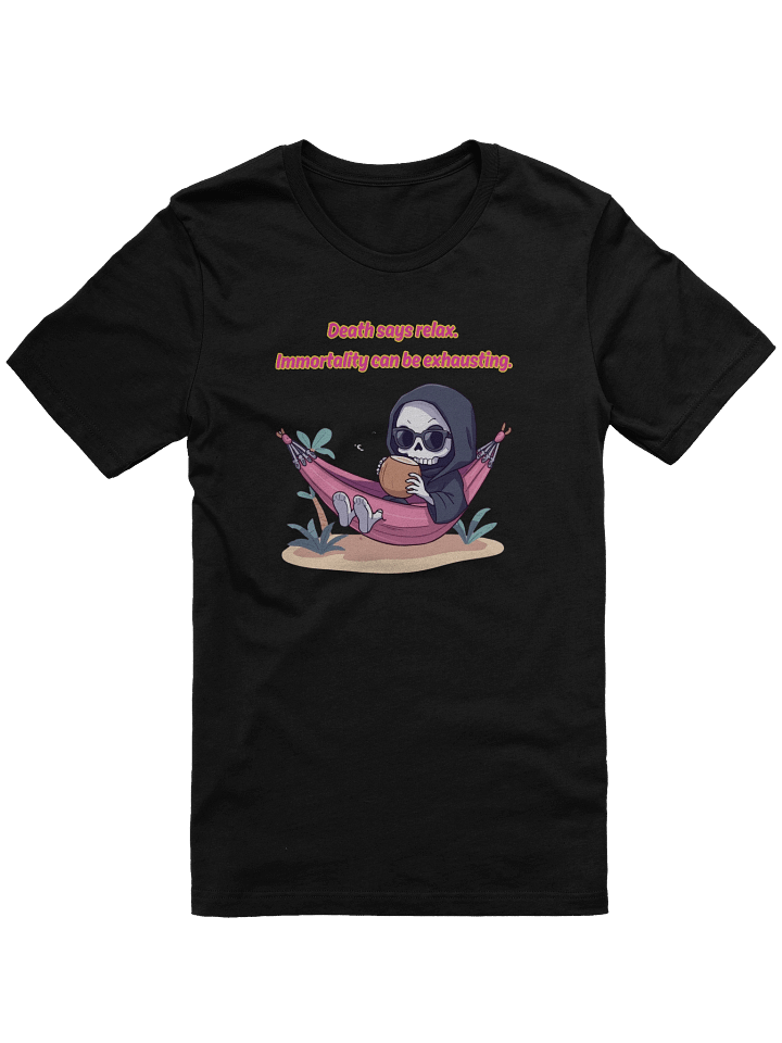 Death Says Relax Graphic Tee product image (3)