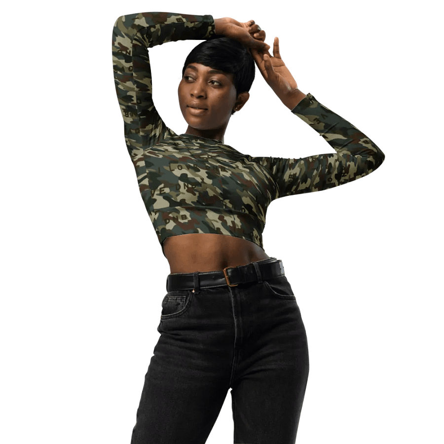 I Love DNB Camo Crop Top product image (10)