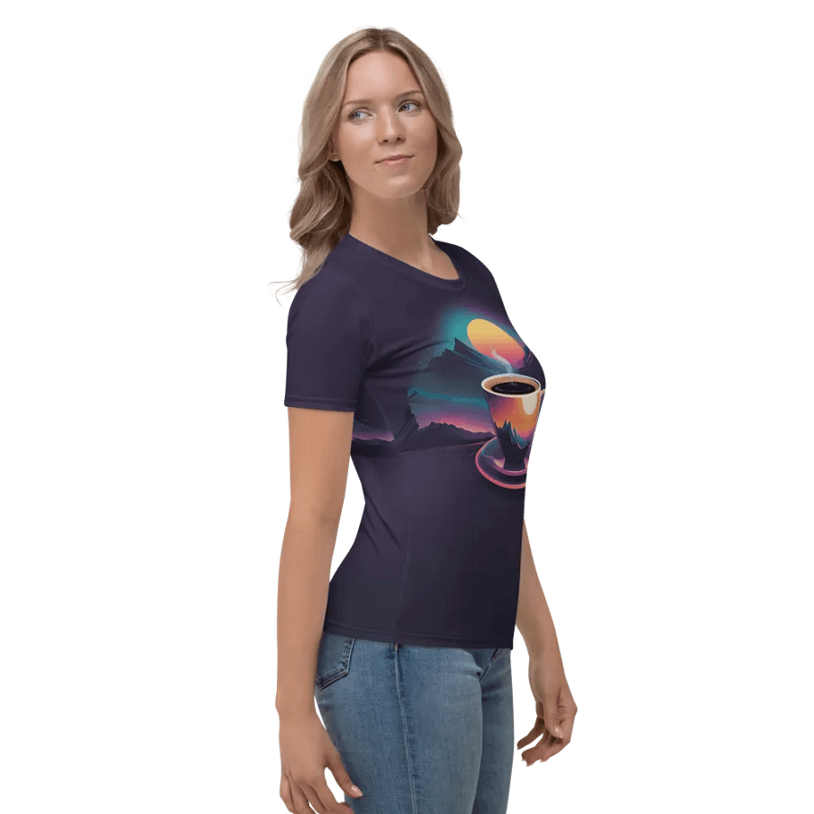 Coffee Sunset All Over Print T-shirt product image (4)