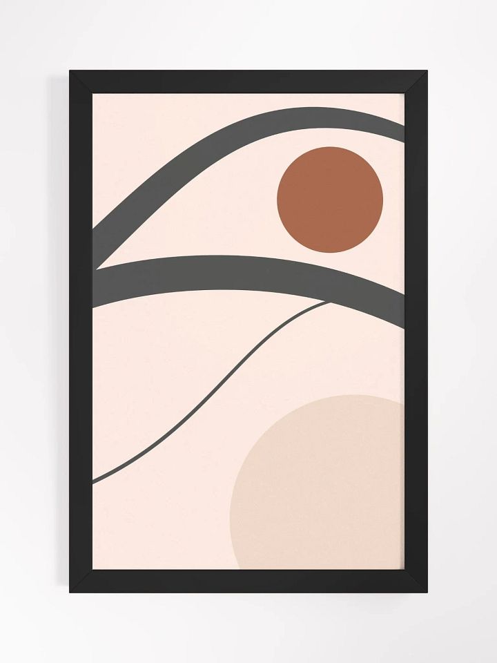 Abstract Lines Framed Matte Poster product image (2)