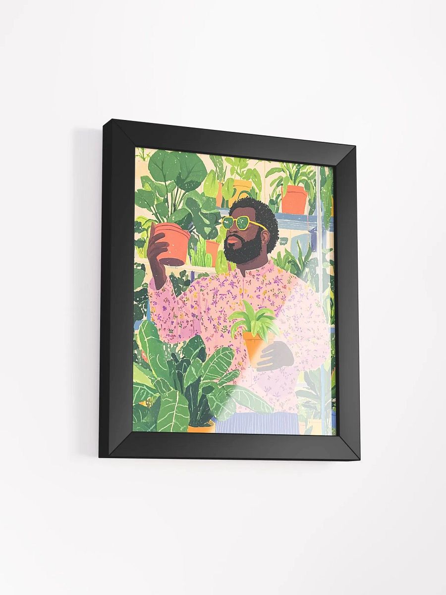 Botanical Stylish Black ManFramed Poster product image (40)