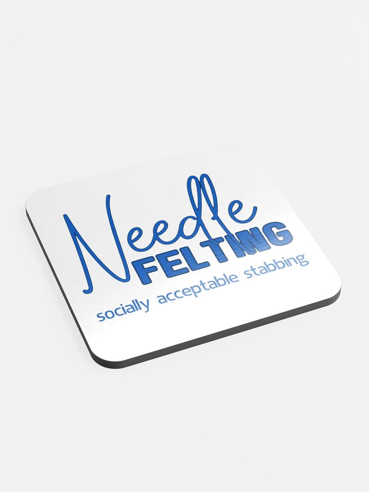 Coaster with a Funny Needle Felting Quote product image (2)