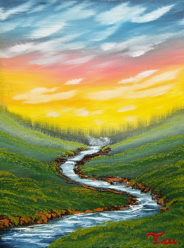 The Mornings Brook (Original) 10x12 Canvas product image (1)