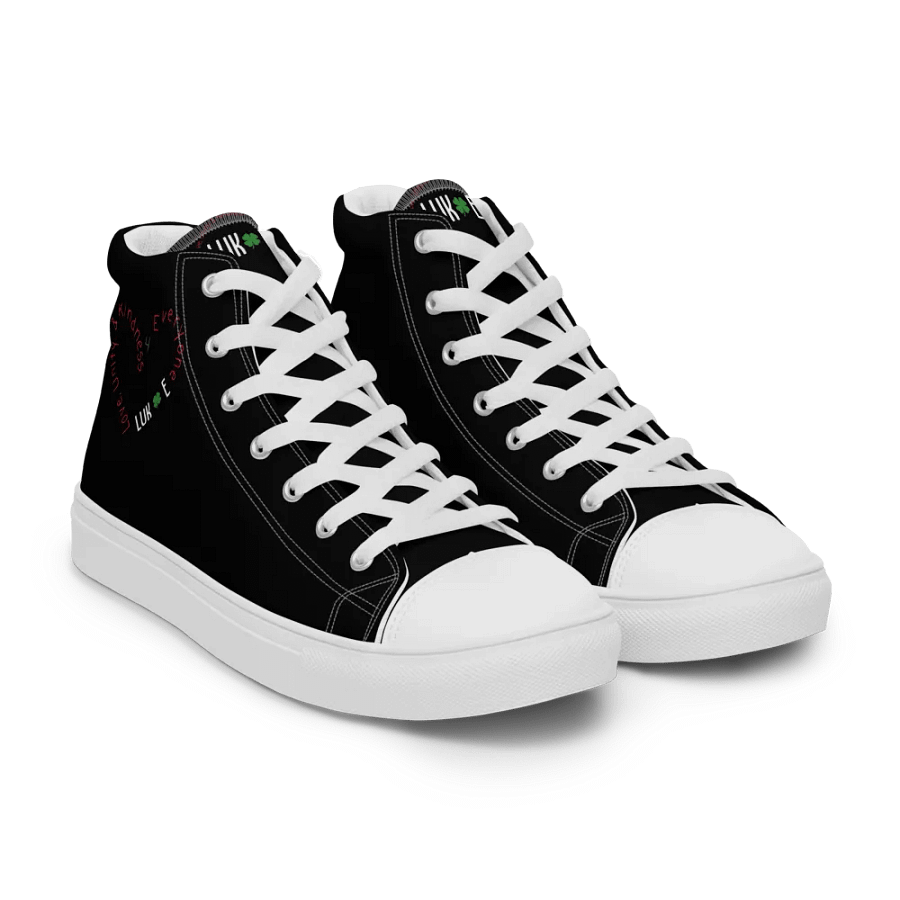 Kindness 4 Everyone High Top Canvas Shoes product image (12)