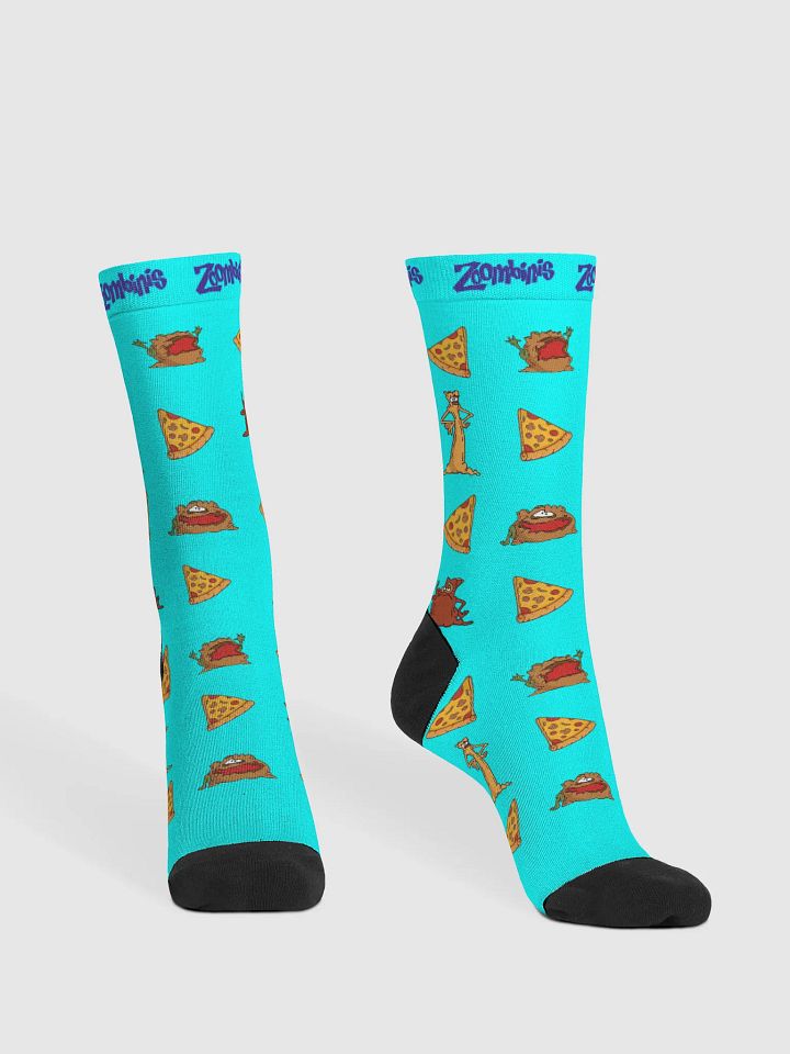 Pizza Troll Party Socks - Blue product image (2)