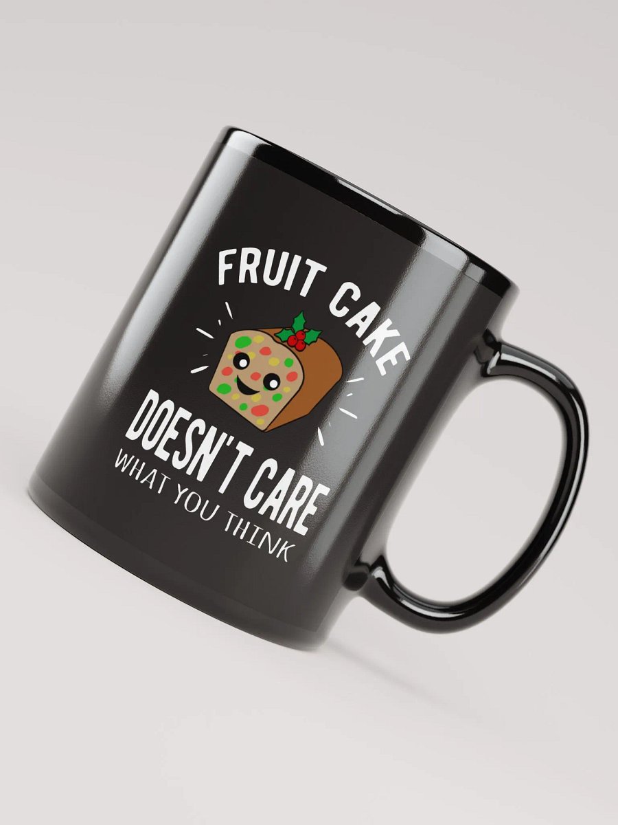 Fruit Cake Doesn't Care, Black Glossy Mug product image (8)