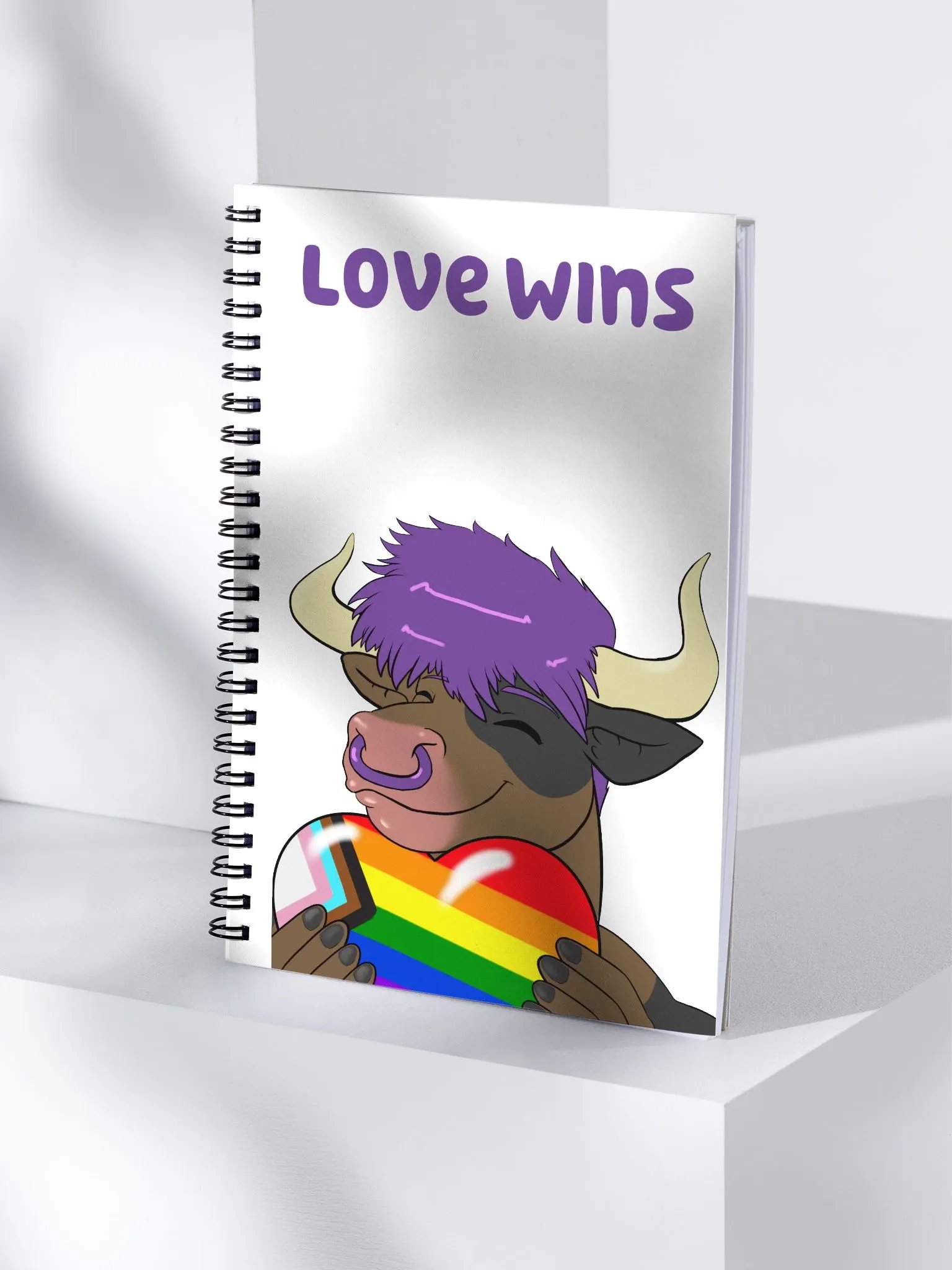 "Love Wins" Spiral Notebook product image (4)