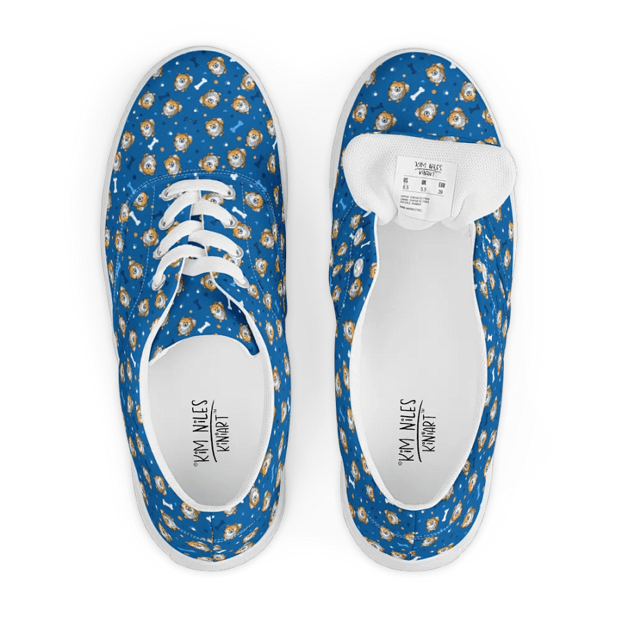 Pomeranians On Blue Sneakers product image (6)