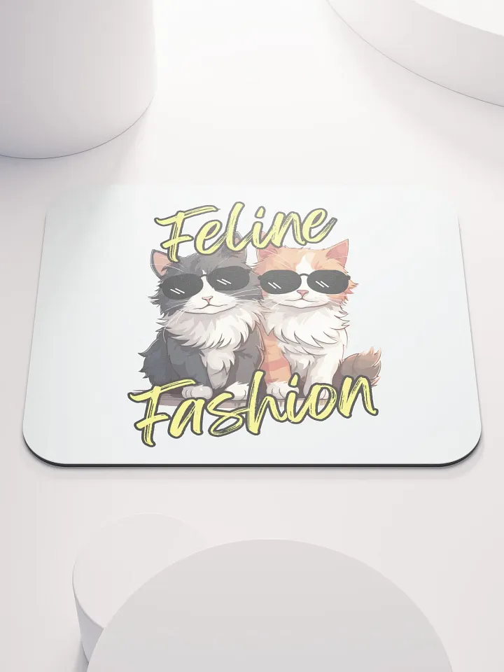 Feline Fashion Cool Cats Mouse Pad product image (1)