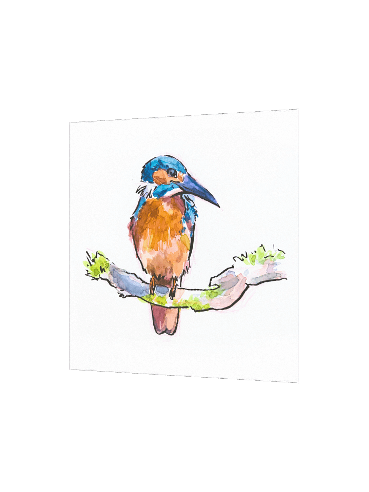 Watercolor Kingfisher - Art Print product image (2)