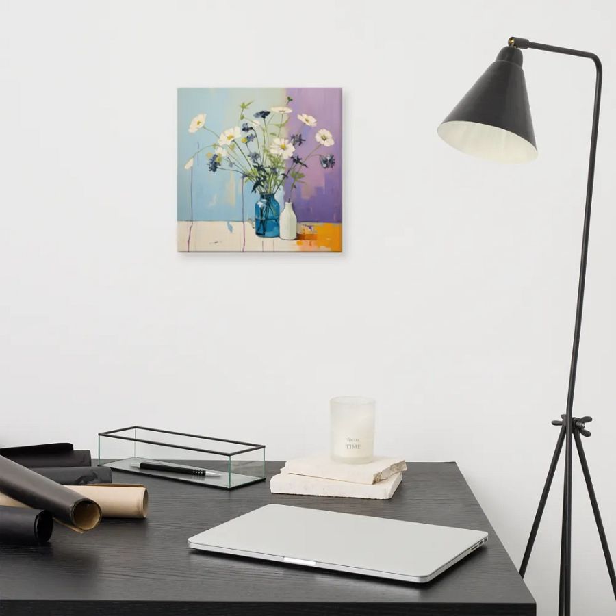 Art2401-60 Vase Flowers Still Life - Canvas Print - sm product image (8)