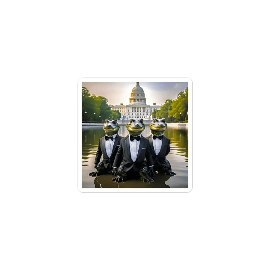 Alligators in the Reflecting Pool Magnet product image (1)