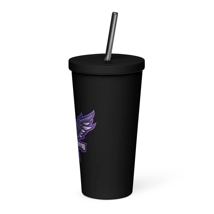 insulated tumbler W/ Straw product image (7)