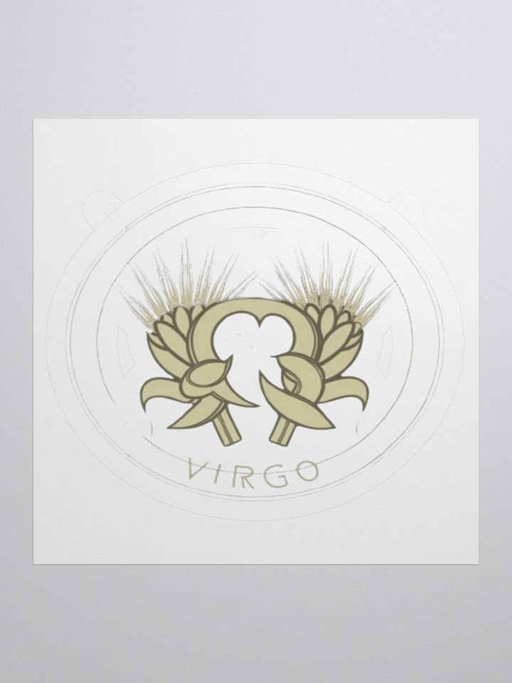 Virgo Zodiac Sticker - Maiden with Wheat - Durable Vinyl product image (2)