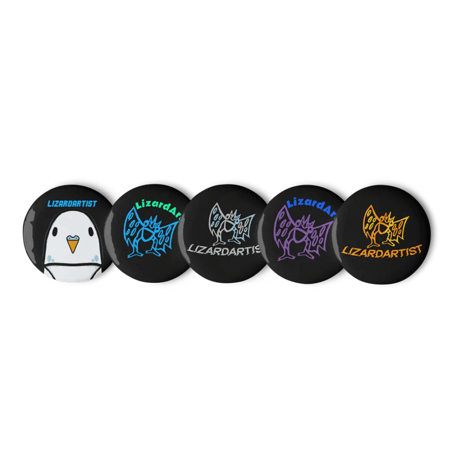LizardArtist Backpack Pins product image (1)