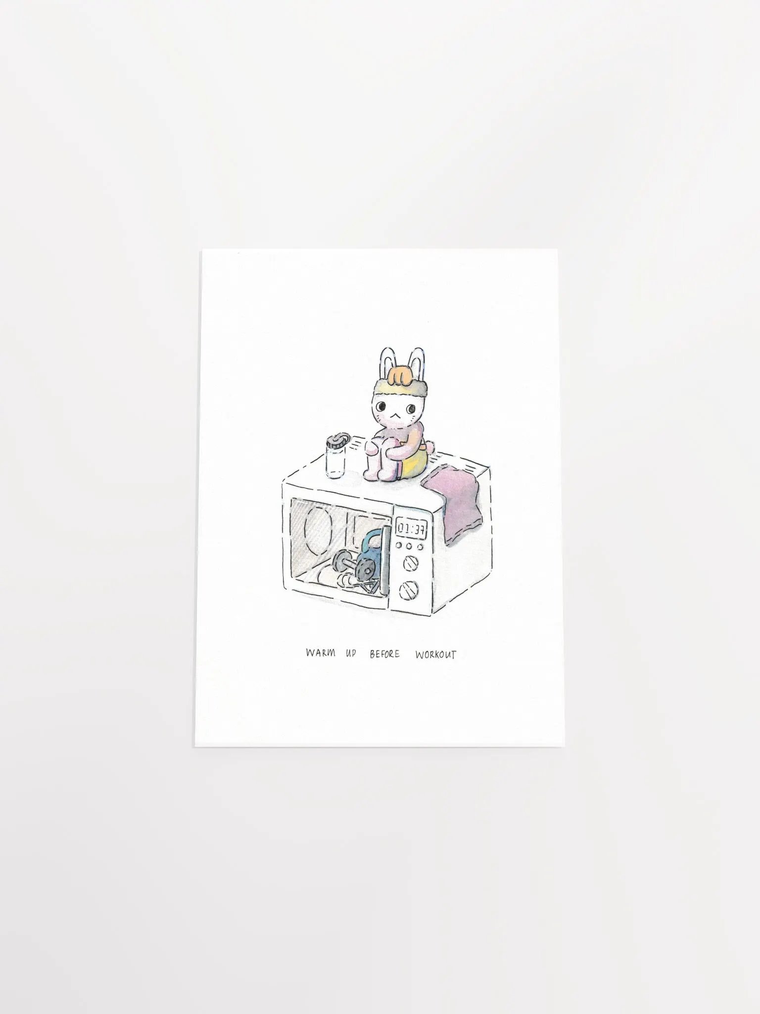 Warm up before Workout Art Print product image (18)