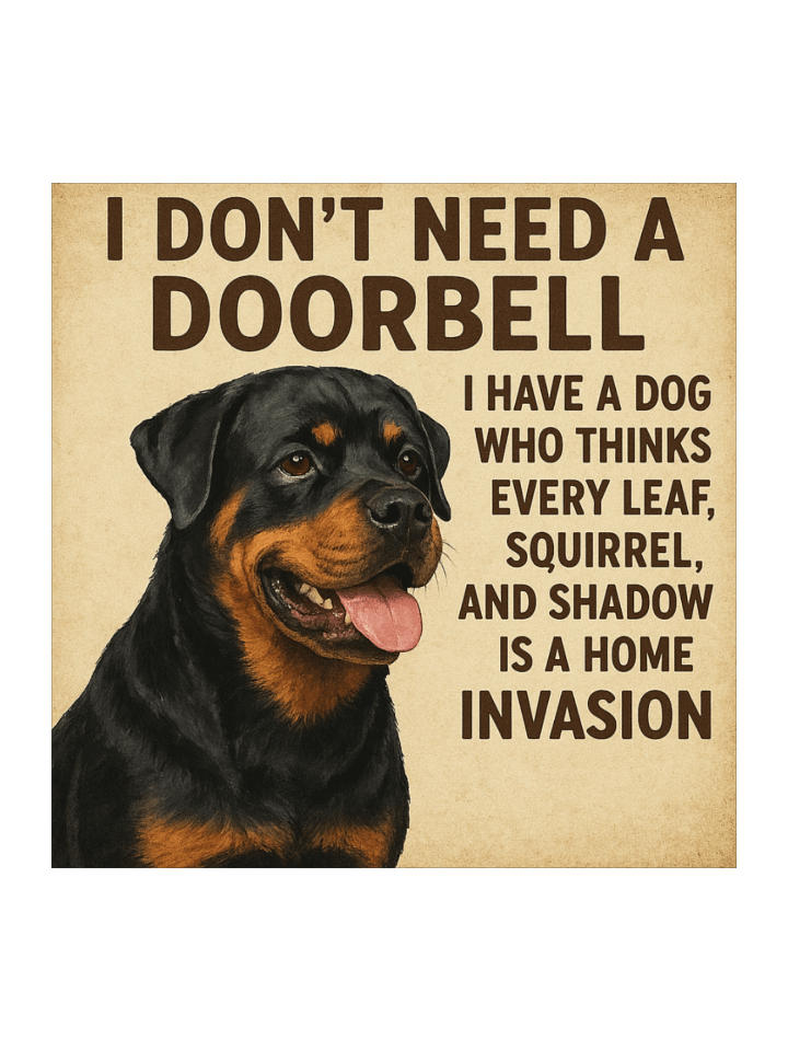 Rottweiler Doorbell Stickers product image (2)