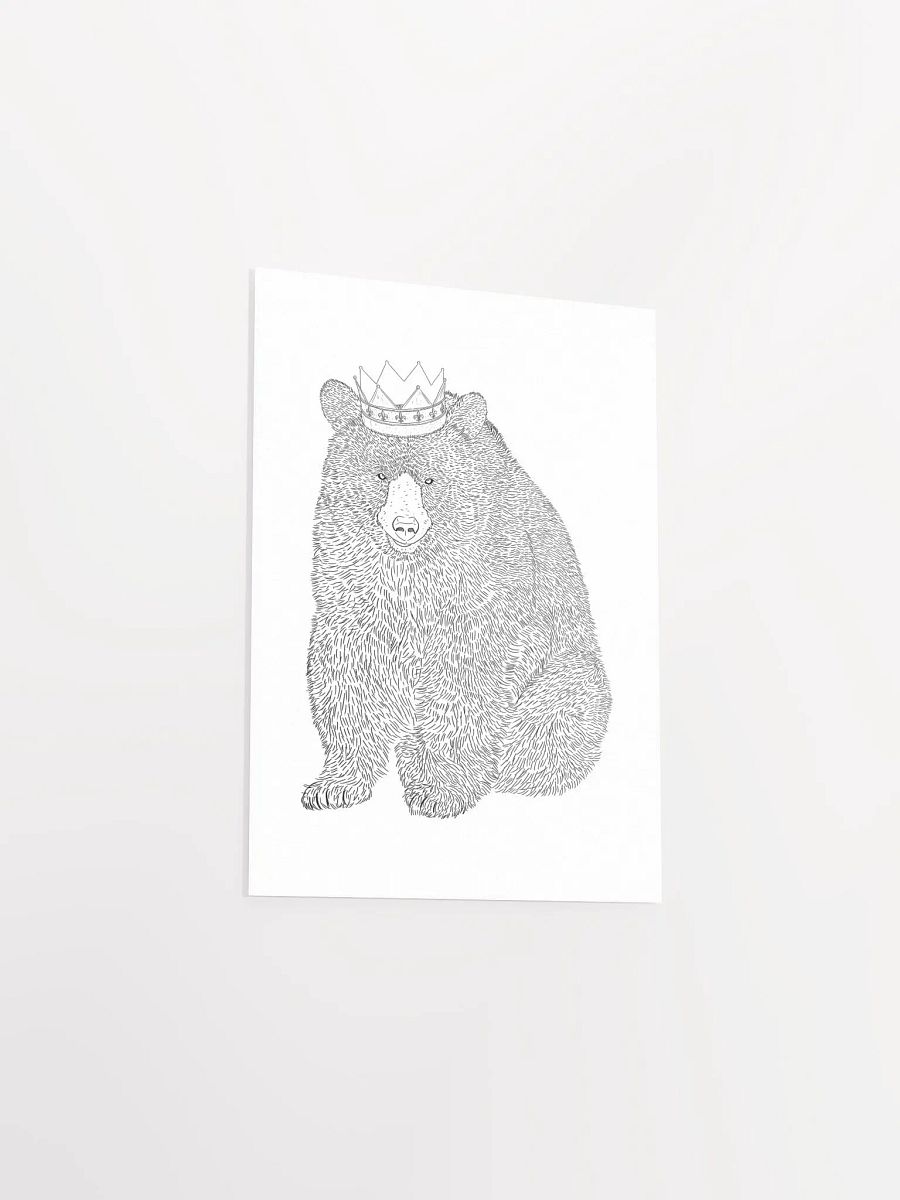Bear King Art Print product image (35)