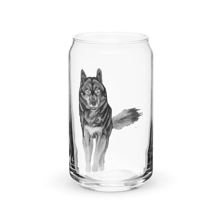 Wolf Drawing Glass Can Cup product image (2)