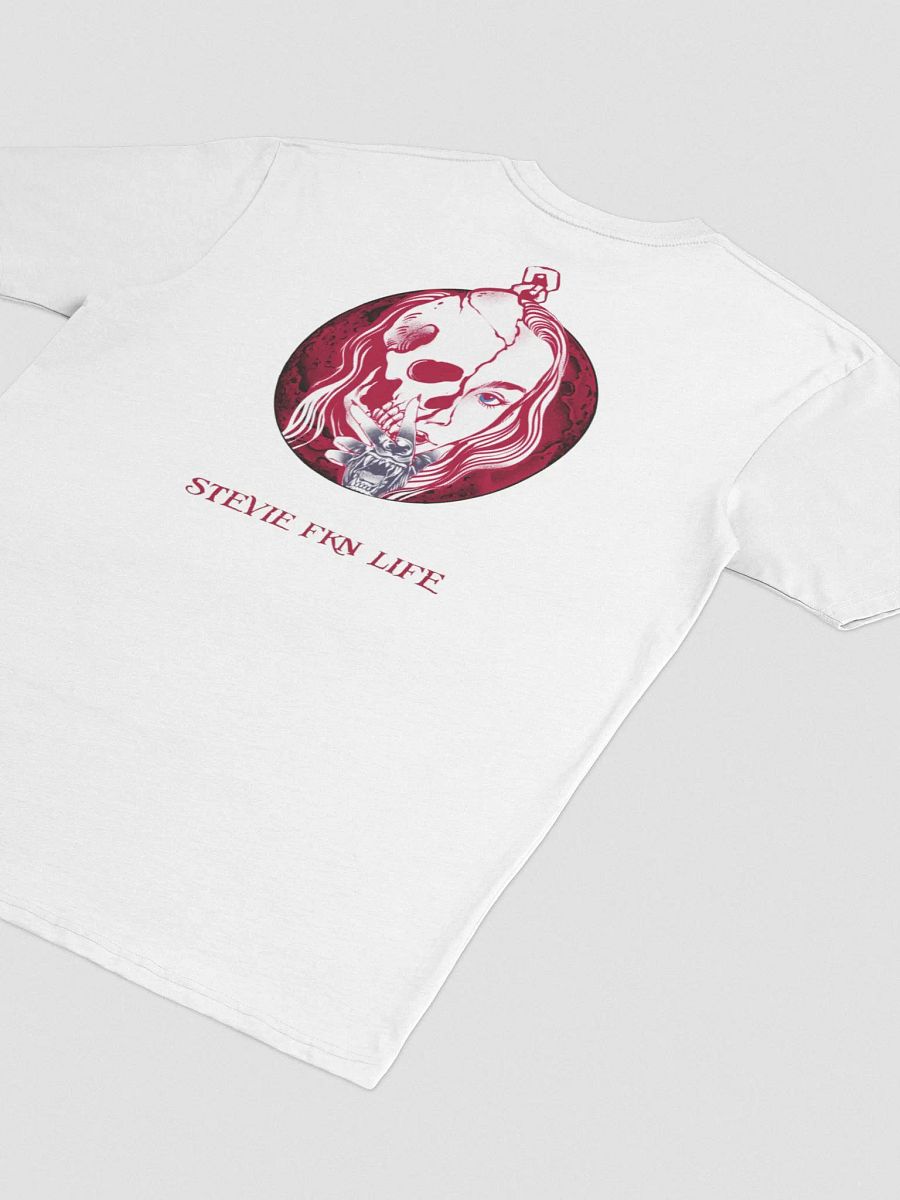 Premium Tee Stevie FKN Life (White/red) product image (4)
