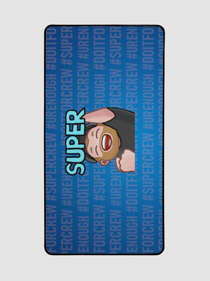 Super # - Blue Desk Mat 15.5