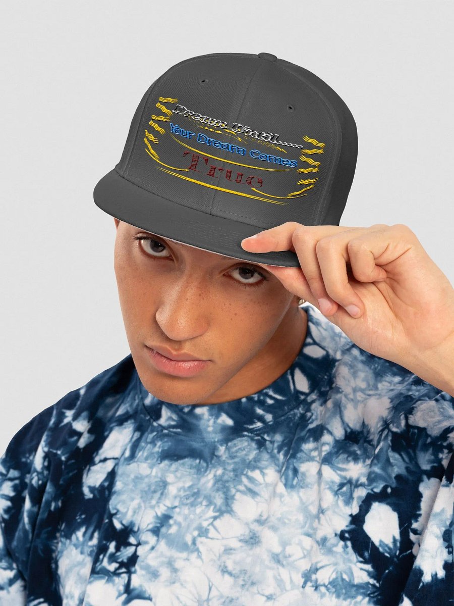 Dream Until.. Your Dream Comes True - Embroidered - Wool Blend Snapback Cap product image (5)