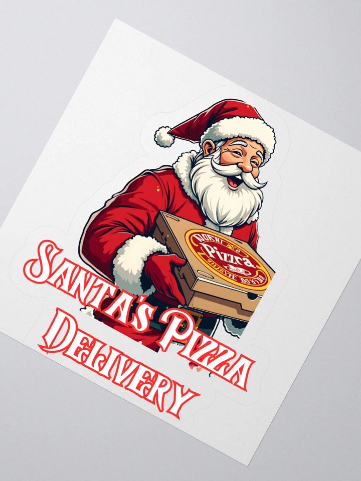 Santa's Pizza Delivery Sticker Delight product image (5)